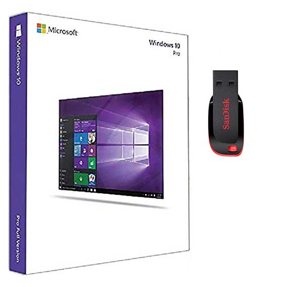 thumbnail image 2 of Microsoft Windows 10 Professional – 32/64-Bit USB – Retail License – USA 2 of 4